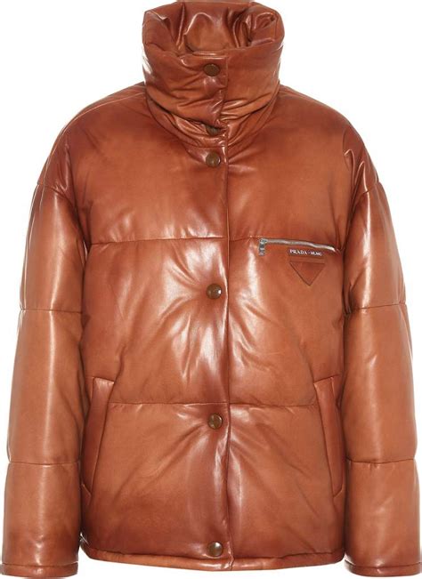 prada leather puffer jacket|prada sleeveless puffer jacket.